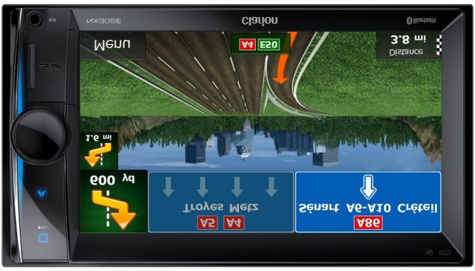 Clarion dévoiles ses nouveaux GPS, Clarion NX302E, NX502E ...